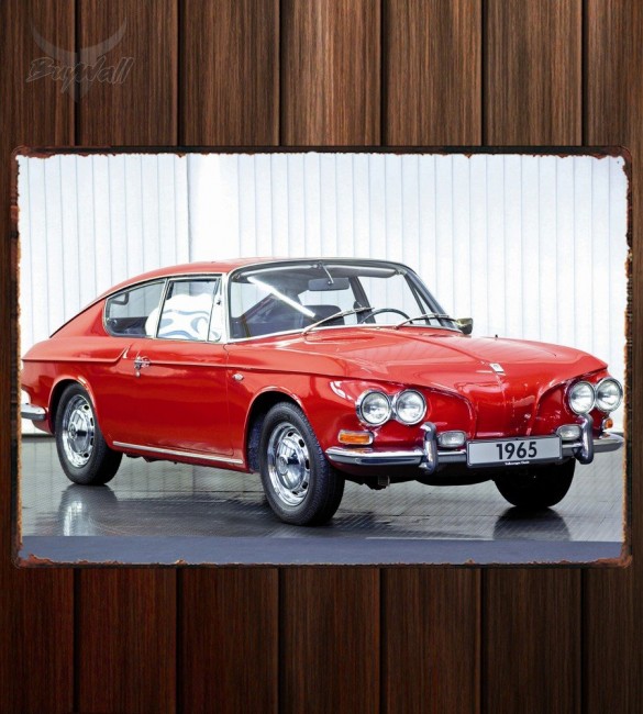 Металлическая табличка Karmann Volkswagen 1600 TL Prototype Металлическая табличка Karmann Volkswagen 1600 TL Prototype